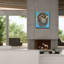 «Blue Hedgehog» par Carolee Vitaletti, art mural sur toile-101715151