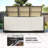 Outsunny 175 Gallon Outdoor Storage Box with Inner Liner, PE Rattan Wicker Deck Box with Pneumatic Bar Lift for Indoor & Outdoor, Patio Furniture Cushions, Pool Supplies, Garden Tools, Mixed Brown-95146592
