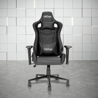 Sport TS-83 Ergonomic High Back Racer Style PC Gaming Chair, Black