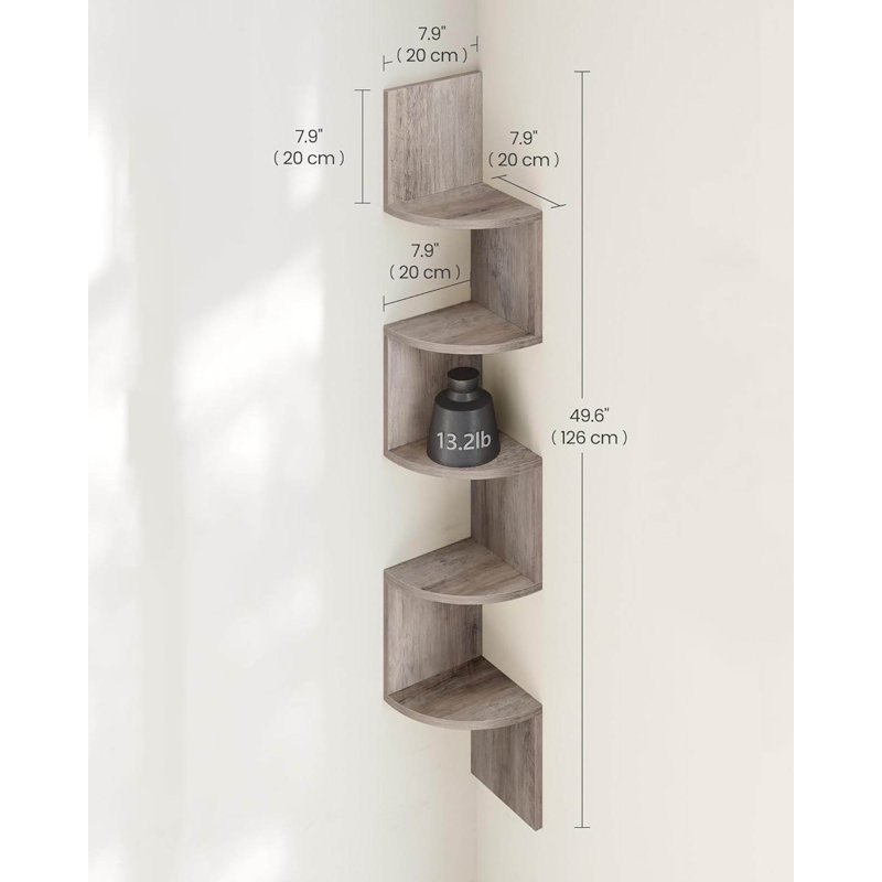 Corner Shelf, Greige