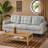 Cudahy 82.7" Tufted Sofa, Upholstered 3-Seater Sofa-1213625831