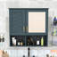 Armoire à pharmacie murale avec miroir, tablettes et portes-1931846421