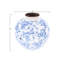 Dolohov Round Decorative Terra-cotta Vase with Transferware Pattern