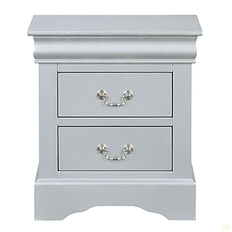 Table de chevet 2 tiroirs Platinum
