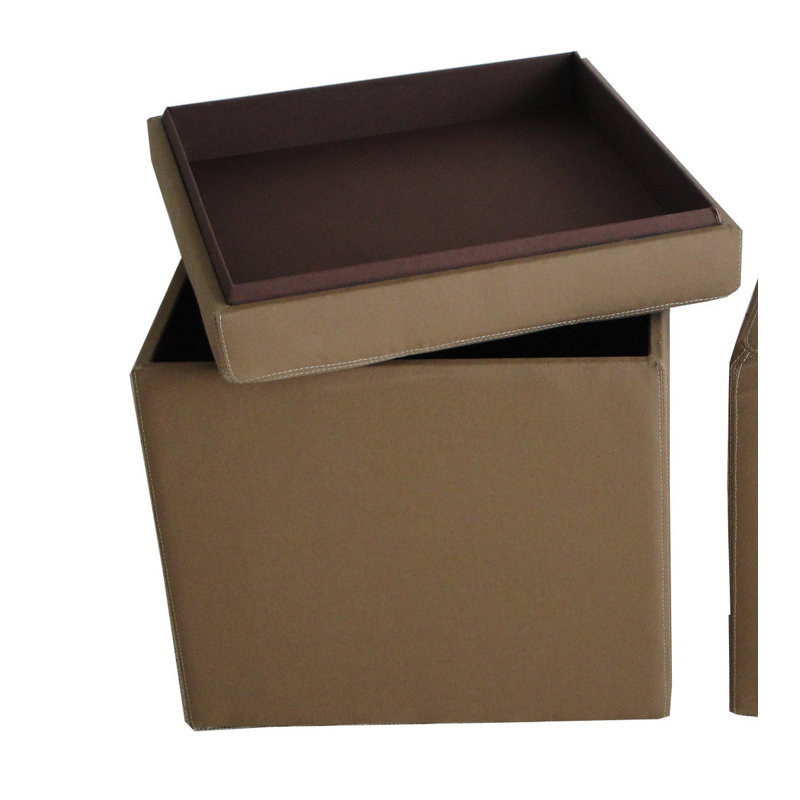 Repose-pieds capitonné avec rangement Davion