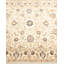 Tapis unique en laine noué à la main nouvel âge 3 pi x 4 pi 10 po Hayner en ivoire / bleu / brun
