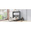 Lit escamotable mural avec tablettes de rangement-1630294612