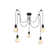 Dreifa 5 - Light Black Cable Cluster Pendant