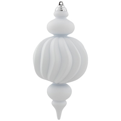 Ornements de Noël en forme de fleuron incassable de taille commerciale - 10 po - ensemble de 4