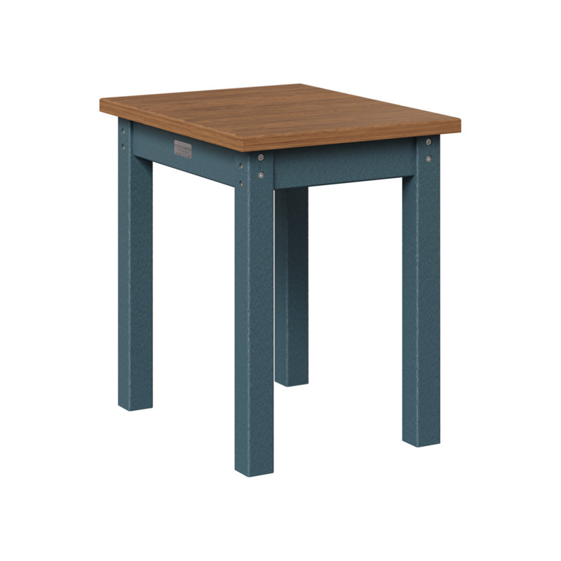 Berlin Gardens Economy End Table, Slate, Antique Mahogany