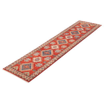 One-of-a-Kind Runner 2'7" X 10'10" New Age Runner Wool Area Rug in Dark Copper