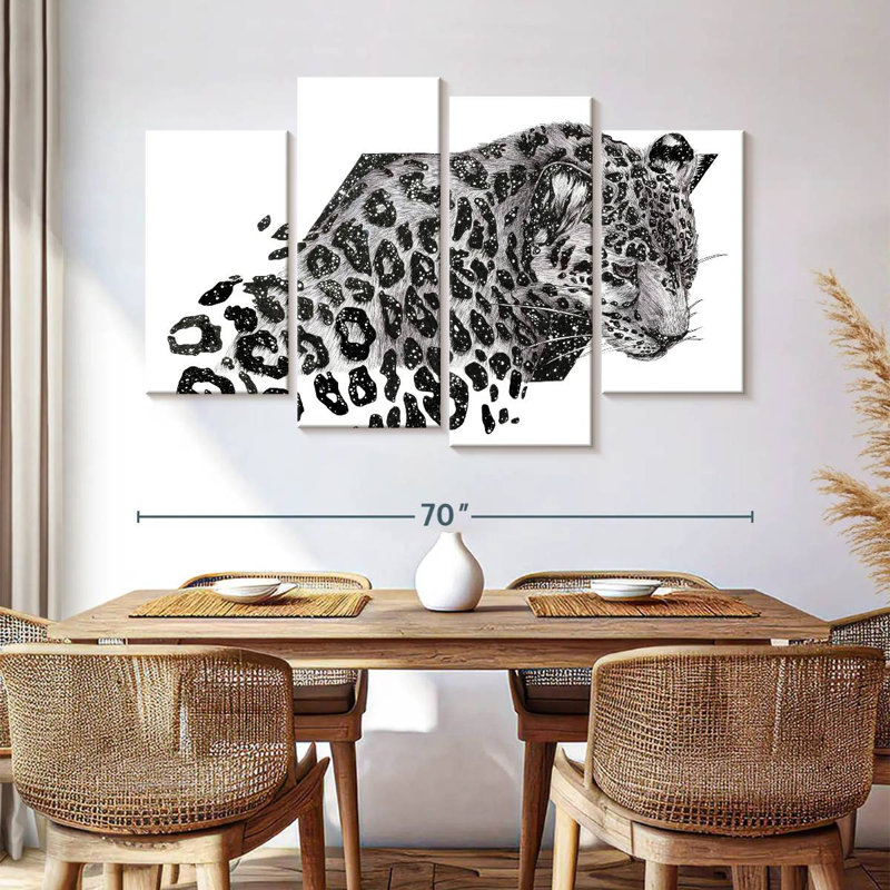 Brampt Cosmic Leopard, 42" H x 68" W