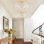 Lustre moderne semi-encastré en verre 20 po-586485698-586485697