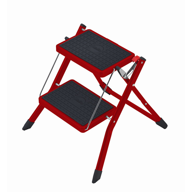 Steel Step Ladder, White / opaline