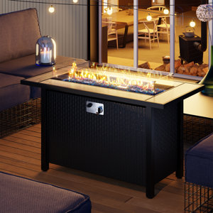 (Incomplete)Annlouise 24'' H x 45'' W Steel Propane Outdoor Fire Pit Table