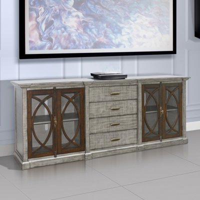 Barton Solid Wood TV Stand for TVs up to 88" by Laurel Foundry Modern Farmhouse