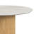  Sutton Round Dining Table With White Faux Marble Top In Natural