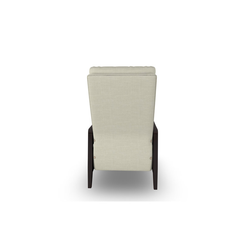 Modern High Leg Recliner, Espresso, Pearl