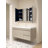 39×28 Inch Wall Mounted Black Iron Framed Bathroom Mirrored Medicine Storage Cabinet
