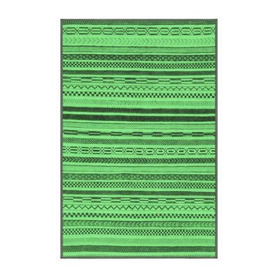 Keme Washable Geometric Indoor Rug