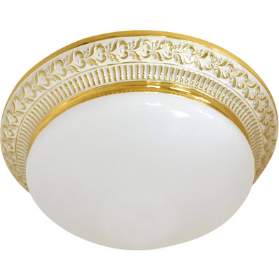 Fosdick Glass LED Semi Flush Mount