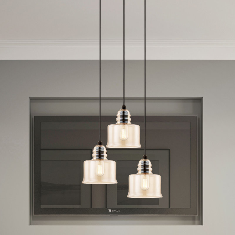 Wahl 1 - Light Pendant, English Bronze, Champagne