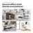  Nahjee Space-Saving Ergonomic Home Office Chair Task Chair with Flip-Up Armrests-69795180-85464201
