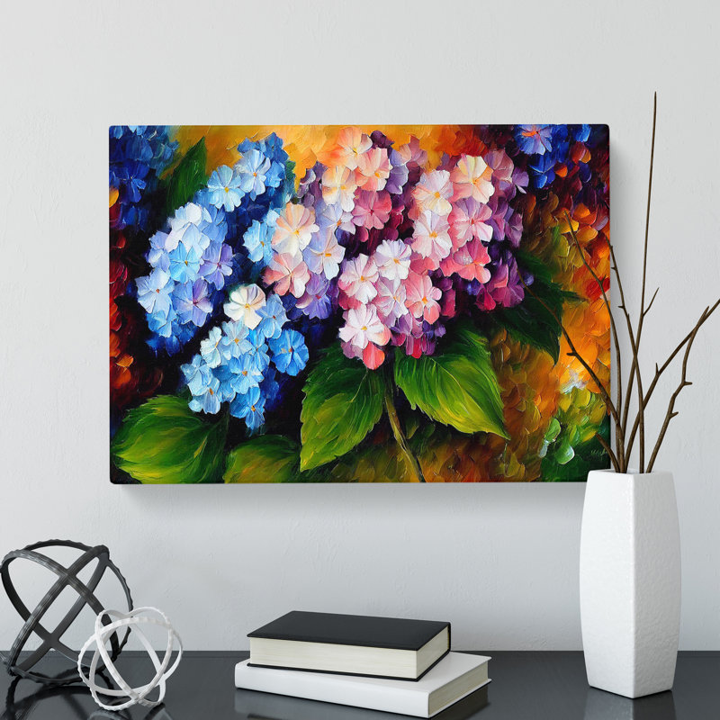Hydrangea Flowers Vol.1 - Wrapped Canvas, 35cm H x 50cm W x 3cm D