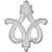 Fleur-de-lis 4.12'' H x 3.38'' W x 0.5'' D Urethane Onlay