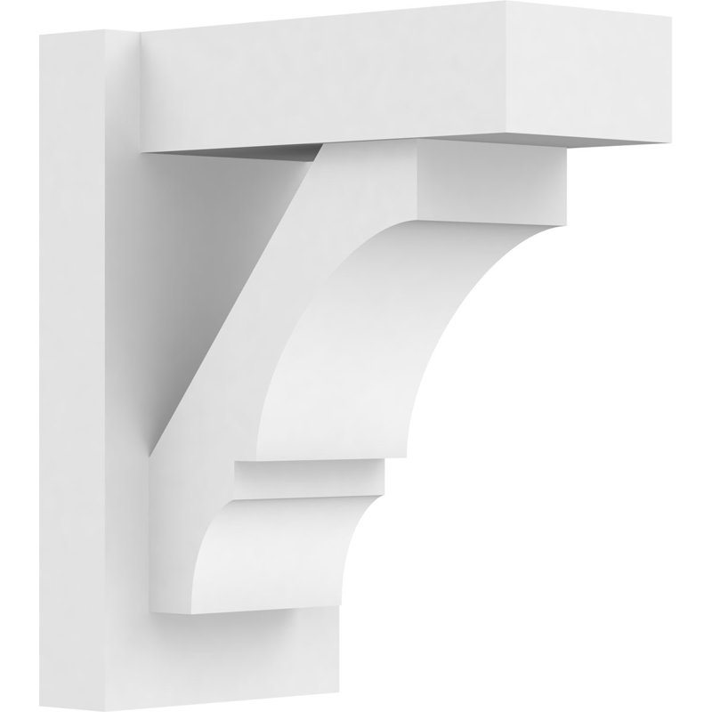 Balançoire balboa en PVC de qualité architecturale avec extrémités en bloc, L 7 po, H 14 po x P 12 po
