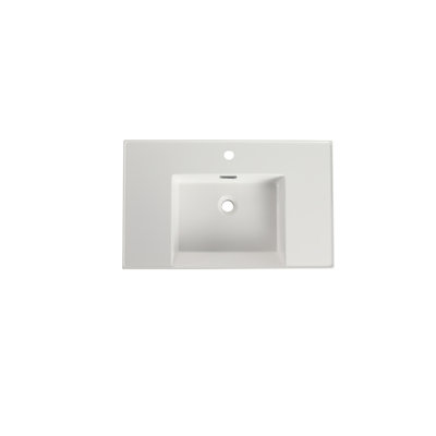 30 Inc Resin Basin For Bathroom Vanity, Vanity Top Only