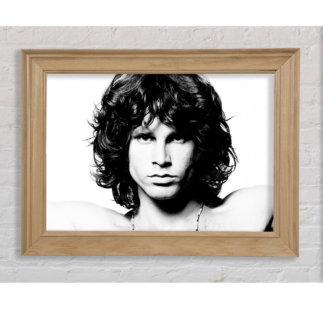 Jim Morrison Gesicht - Einzelner Bilderrahmen Kunstdrucke