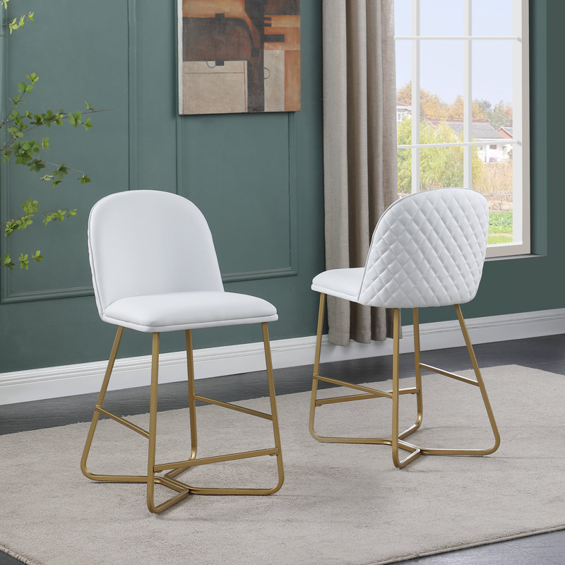 Tabouret 29 ", Blanc, Tabouret de comptoir (siège d’une hauteur de 24