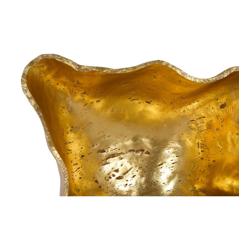 Cast Wall Onyx Bowl, Gold Leaf, Large