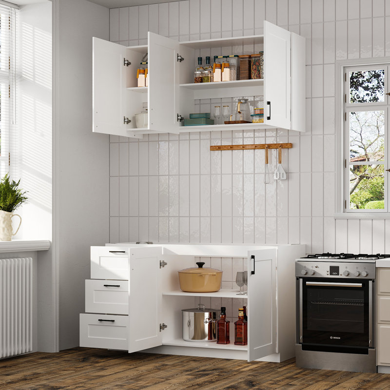 60.2"W Sideboard Kithcen Buffet Pantry Cabinet