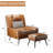 Asena Upholstered Side Chair with Ottoman-907292588