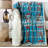 Turquoise Southwest Plush throw