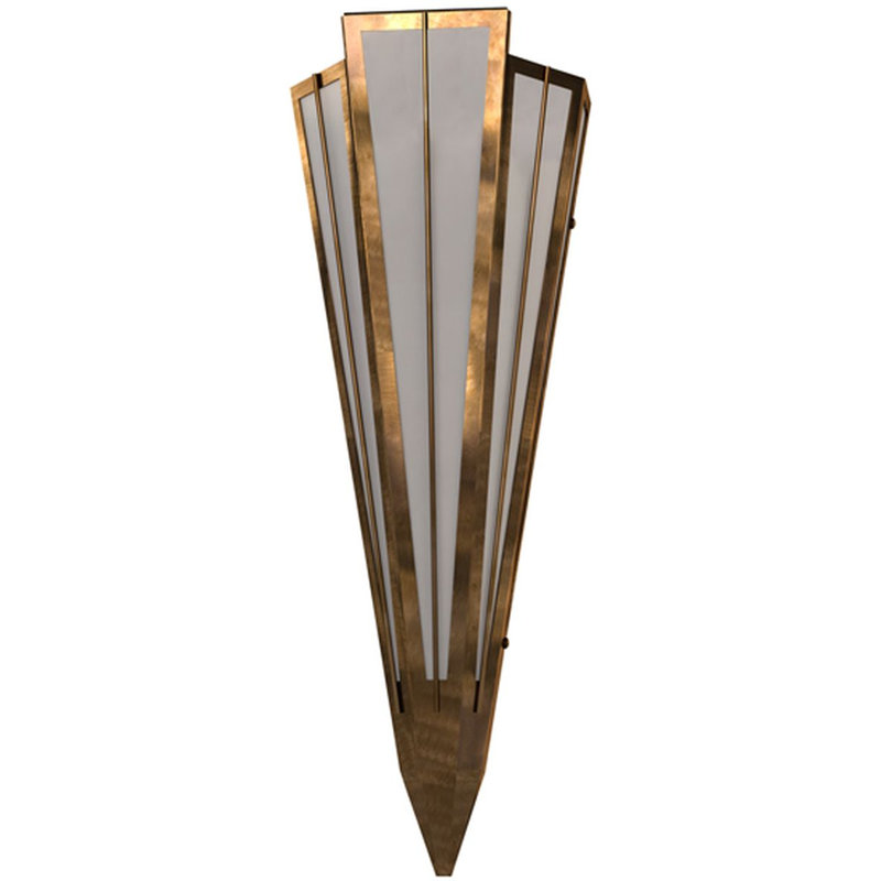 Brum 2 - Light Flush Mounted Sconce, Contrail Mist, Antique Copper