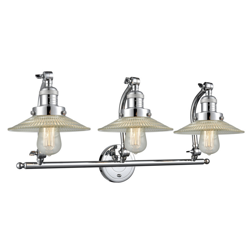 Miramontes 3 - Light Dimmable Vanity Light, 6 Watt Vinage LED Bulb, Polished Chrome