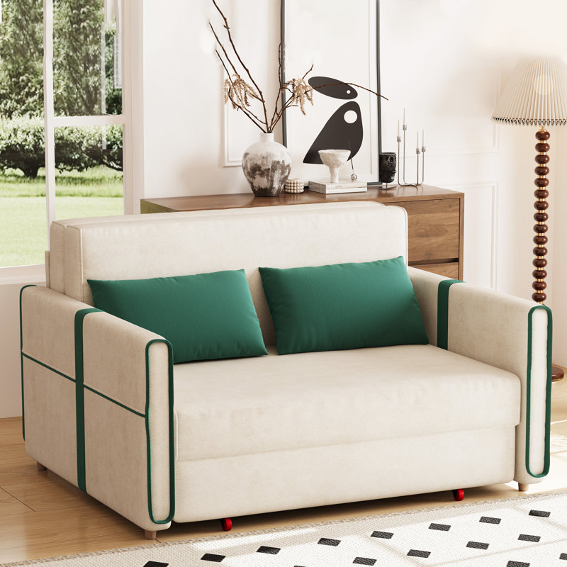 3 In 1 Convertible Sofa Bed With Large Capacity Hidden Storage Space Sofa