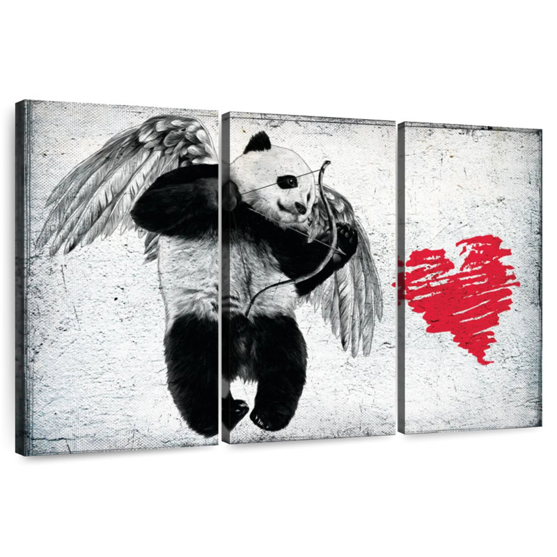 Hardie Cupid Panda, 28" H x 45" W