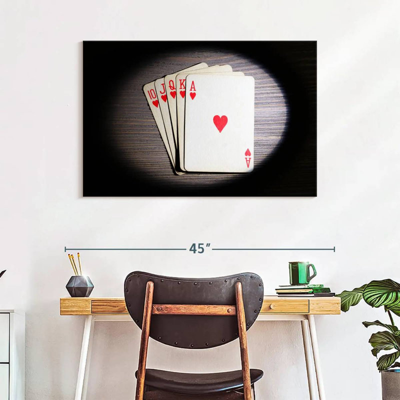 'Poker Flush, 26" H x 39" W