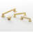 Studio Collection Pull - 3-3/4" Center to Center Cabinet Pull Brushed Golden Brass - Transitional Hardware for Drawers & Cabinets-112308021-98948018