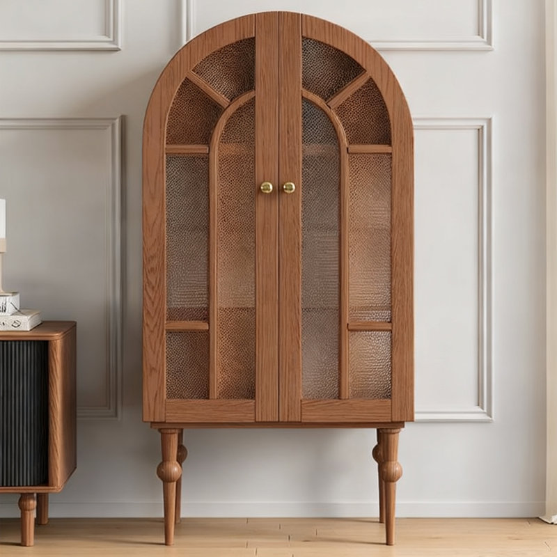Reddish brown Solid wood Display Cases