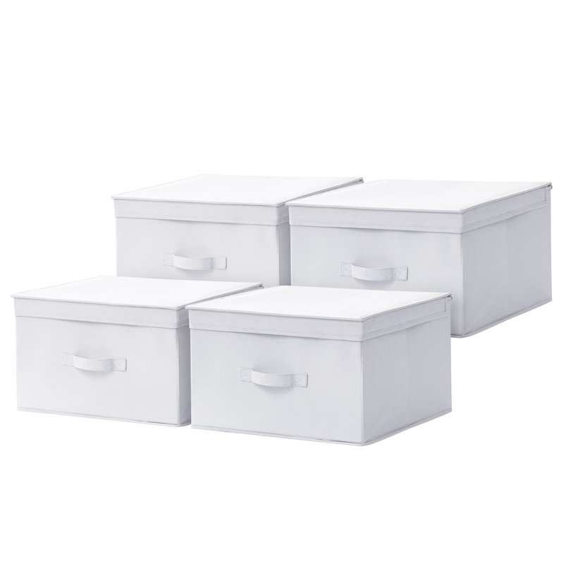 Boîte de rangement jumbo TUSK - paquet de 4 - blanc, Blanc