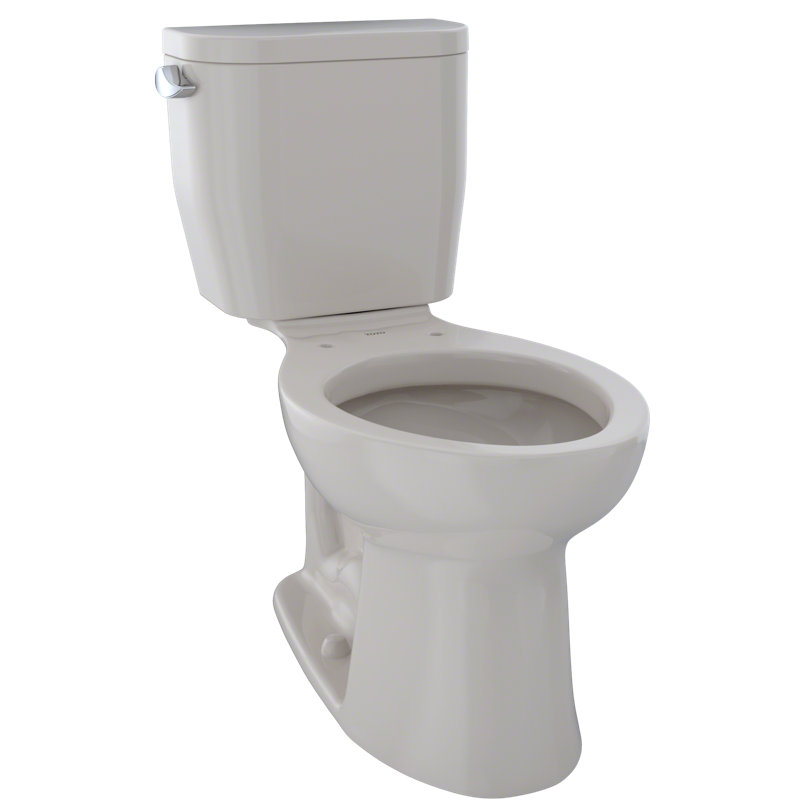 Toilette allongée deux pièces à hauteur universelle 1,28 GPF TOTO® Entrada ™, beige Sedona, Beige Sedona