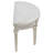 Colwood Silver Oak Upholstered Curved Bench