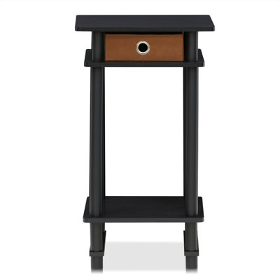 Chrisley Side Table with Fabric Bin Drawer