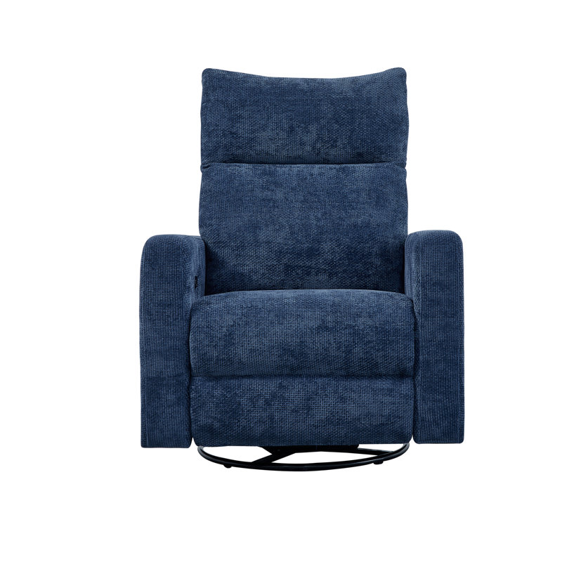 Vinathi Upholstered Power Recliner, Blue