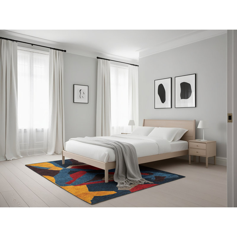 Moi Abstract Indoor Rug, Rectangle 5' x 7'